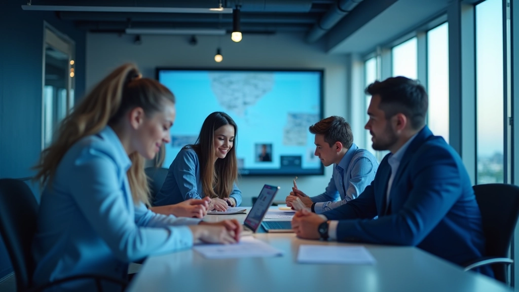 Environnement de travail moderne de FinMetrics France SARL