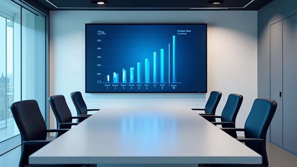 Présentation des résultats d'analyse fintech lors d'une réunion stratégique